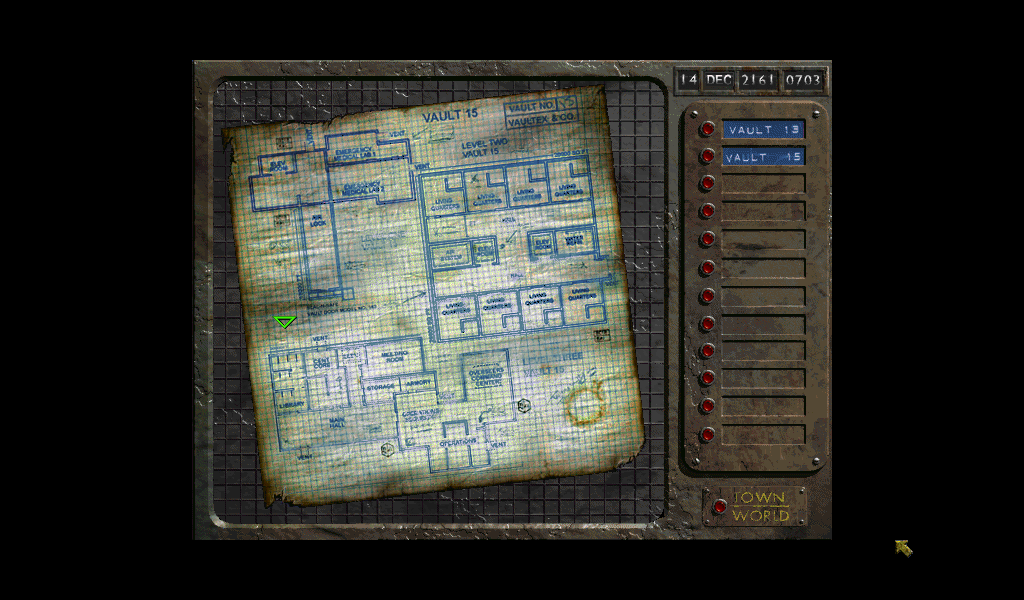 Fallout 1 могильник карта